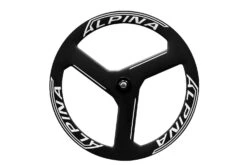 Alpina 3 Spoke Full Carbon Tubular Track Wheelset (White) -DOLAN BikeParts Alpina 3 Spoke Carbon Track Wheelset 1