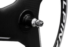 Alpina 3 Spoke Full Carbon Tubular Track Wheelset (White) -DOLAN BikeParts Alpina 3 Spoke Carbon Track Wheelset 2 1