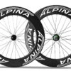 Alpina A8D 80mm Carbon Disc Brake Road Wheelset (White)