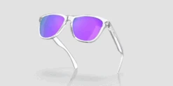 Oakley Frogskin Range / Polished Clear / Prizm Violet Sunglasses -DOLAN BikeParts HSTN 3140 Violet 4